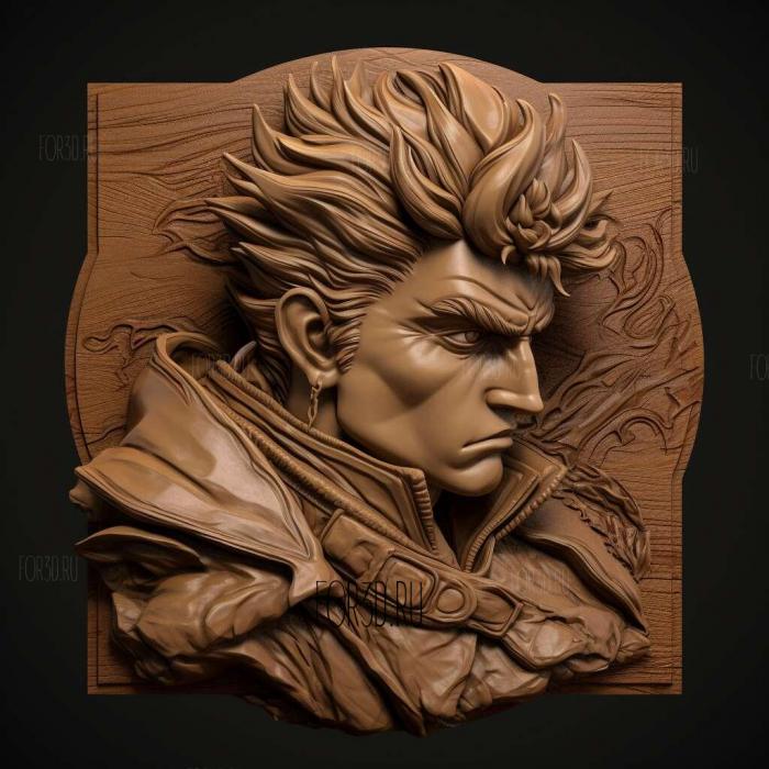 Joseph Joestar 3 stl model for CNC